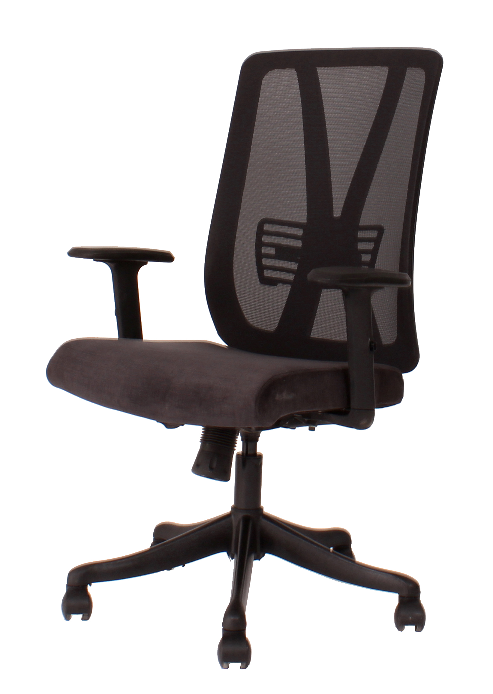 Management Chair - In Black Color With Front View